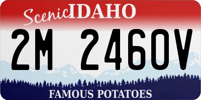 ID license plate 2M2460V