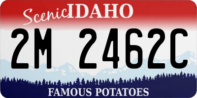 ID license plate 2M2462C