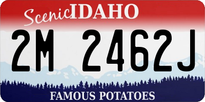 ID license plate 2M2462J
