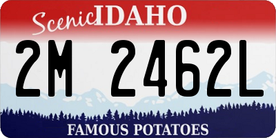 ID license plate 2M2462L