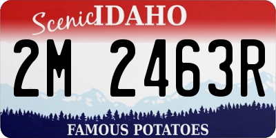 ID license plate 2M2463R