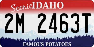 ID license plate 2M2463T