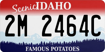 ID license plate 2M2464C