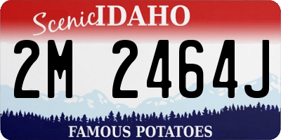 ID license plate 2M2464J