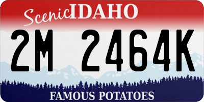 ID license plate 2M2464K