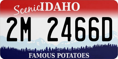 ID license plate 2M2466D