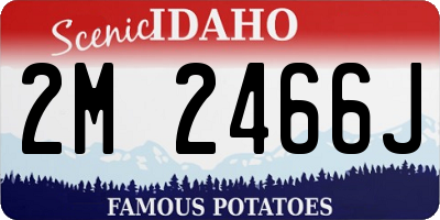ID license plate 2M2466J