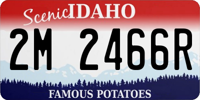 ID license plate 2M2466R