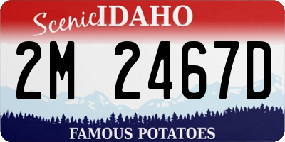 ID license plate 2M2467D