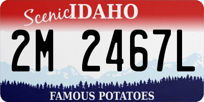 ID license plate 2M2467L