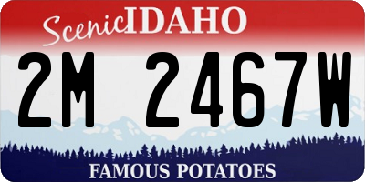 ID license plate 2M2467W