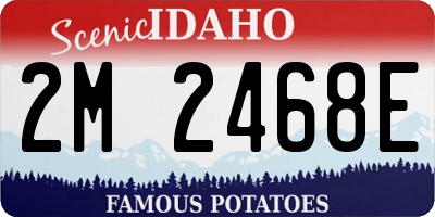 ID license plate 2M2468E