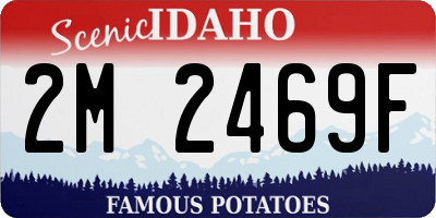 ID license plate 2M2469F