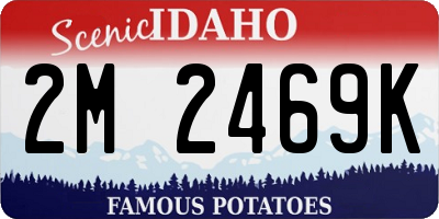 ID license plate 2M2469K