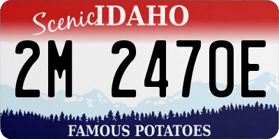 ID license plate 2M2470E