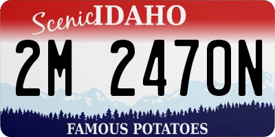 ID license plate 2M2470N