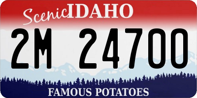 ID license plate 2M2470O