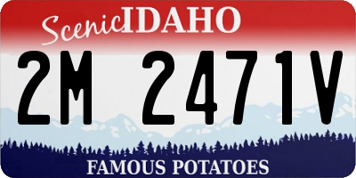 ID license plate 2M2471V