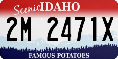 ID license plate 2M2471X