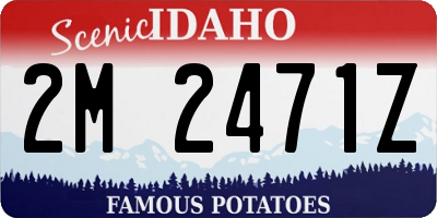 ID license plate 2M2471Z