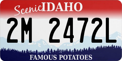 ID license plate 2M2472L