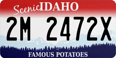 ID license plate 2M2472X