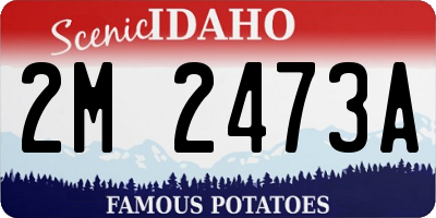 ID license plate 2M2473A