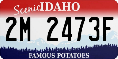 ID license plate 2M2473F