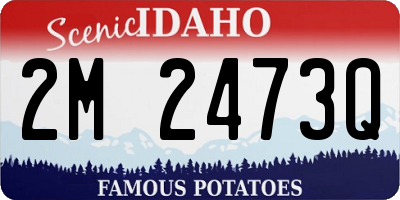ID license plate 2M2473Q