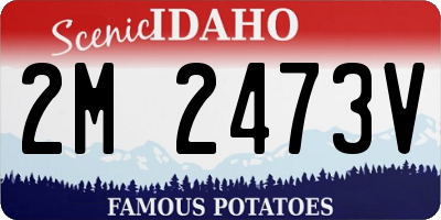 ID license plate 2M2473V