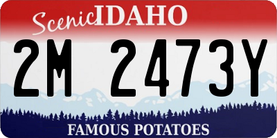 ID license plate 2M2473Y