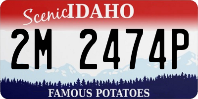 ID license plate 2M2474P