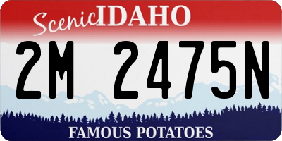 ID license plate 2M2475N