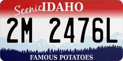 ID license plate 2M2476L