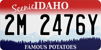 ID license plate 2M2476Y