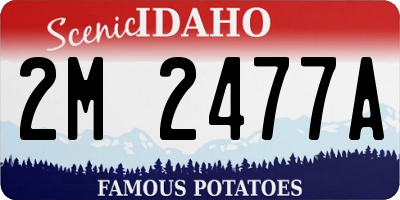 ID license plate 2M2477A