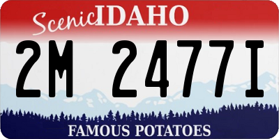 ID license plate 2M2477I