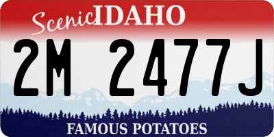 ID license plate 2M2477J
