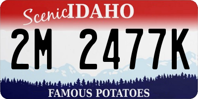 ID license plate 2M2477K