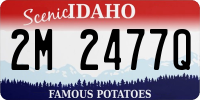 ID license plate 2M2477Q