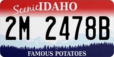 ID license plate 2M2478B