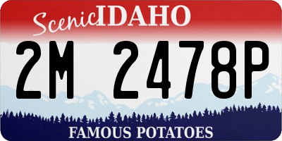 ID license plate 2M2478P
