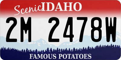 ID license plate 2M2478W