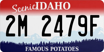ID license plate 2M2479F