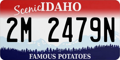 ID license plate 2M2479N