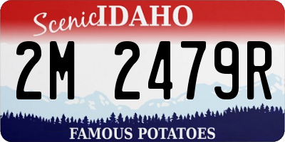 ID license plate 2M2479R