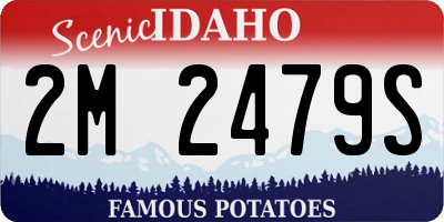 ID license plate 2M2479S
