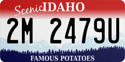 ID license plate 2M2479U