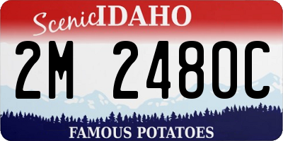 ID license plate 2M2480C