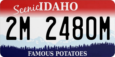 ID license plate 2M2480M